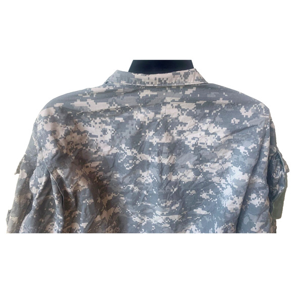 US Army Combat Uniform Coat Shirt ACU Cotton Blend Non FR UCP sz MR - READ - Picture 7 of 10